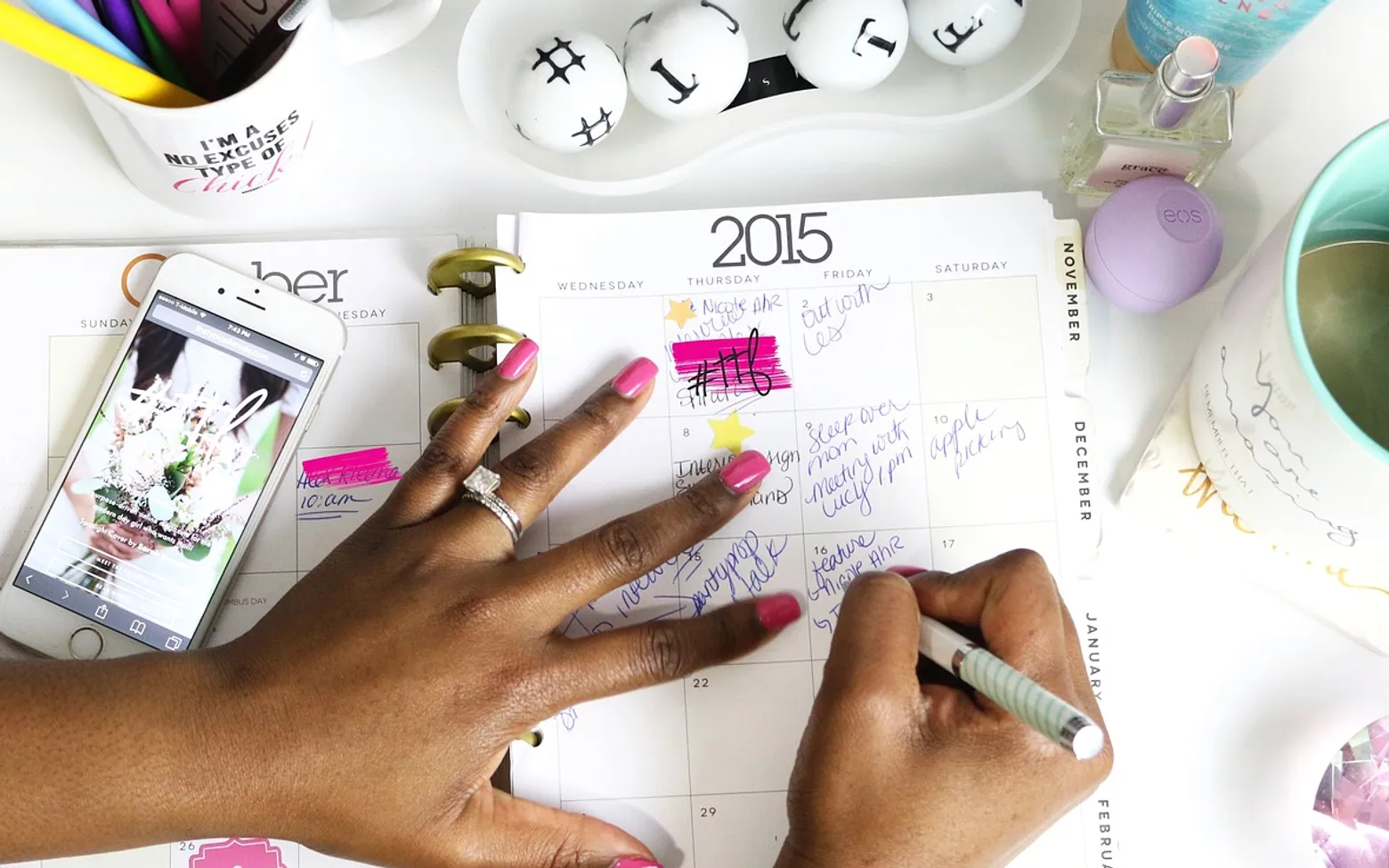 Calendar, agenda and planner