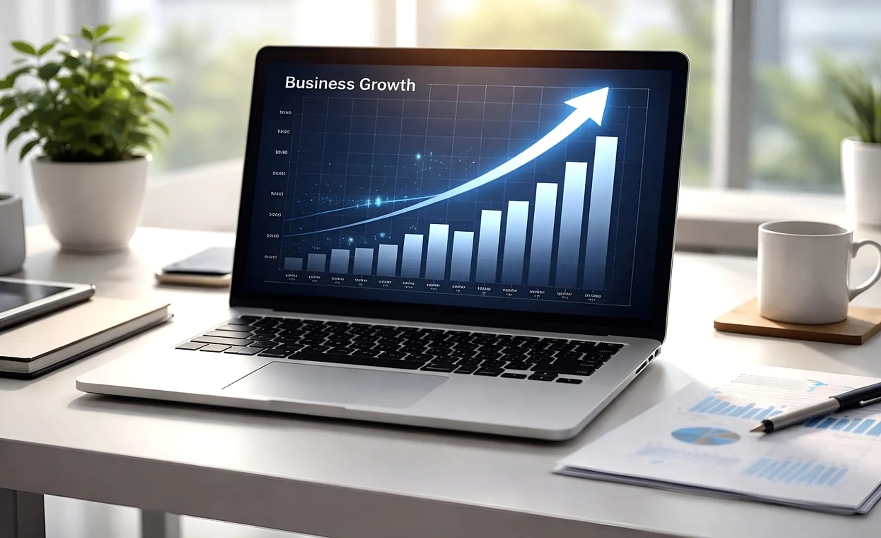 Business, growth and computer
