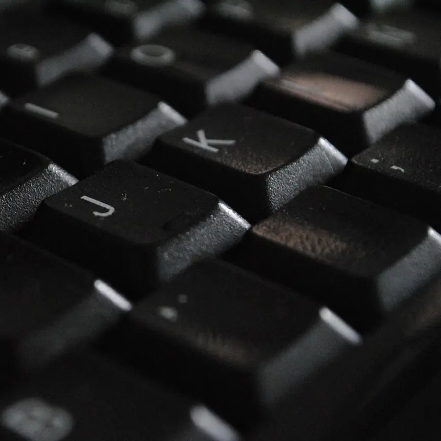 Keyboard, black and hardware